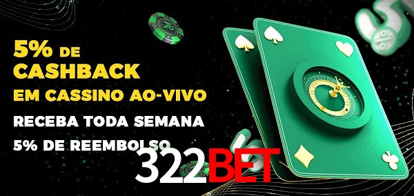 Promoções do cassino ao Vivo 322BET